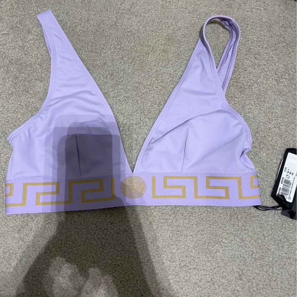 Brand new Versace Greca lilac bikini size 4